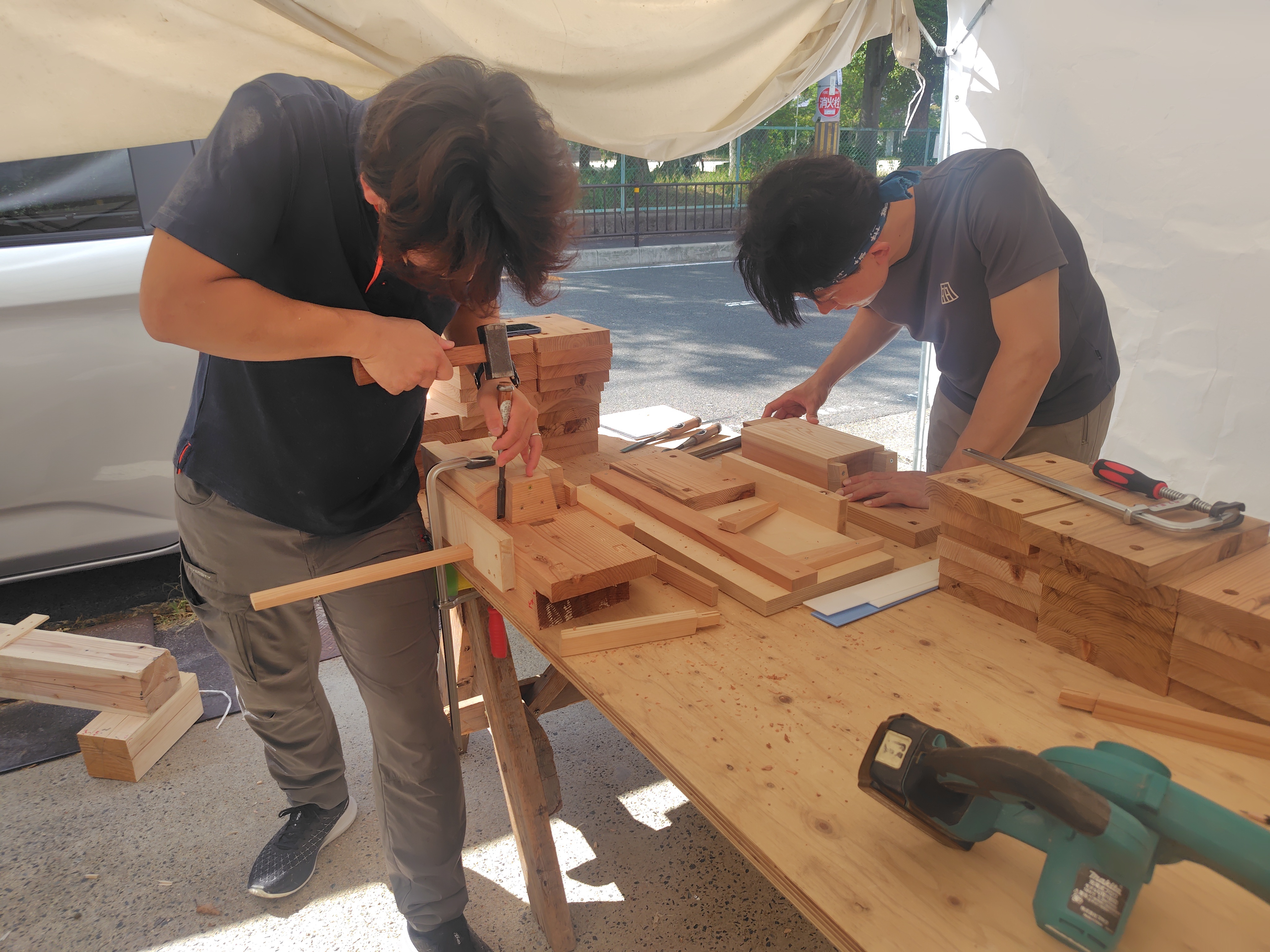 木工体験用の部品作り